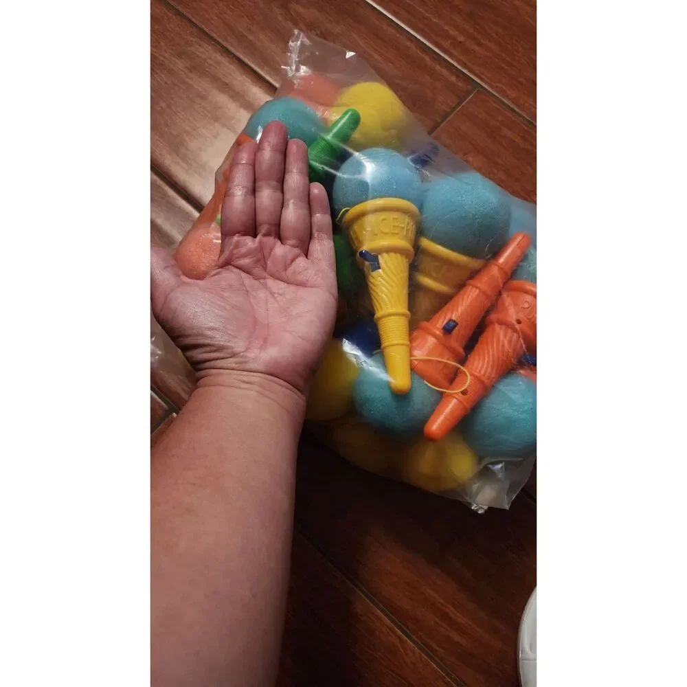 Novelty Place Ice Cream Shooters Toy (Pack of 24) - Squeeze N' Pop Game (7 inch)